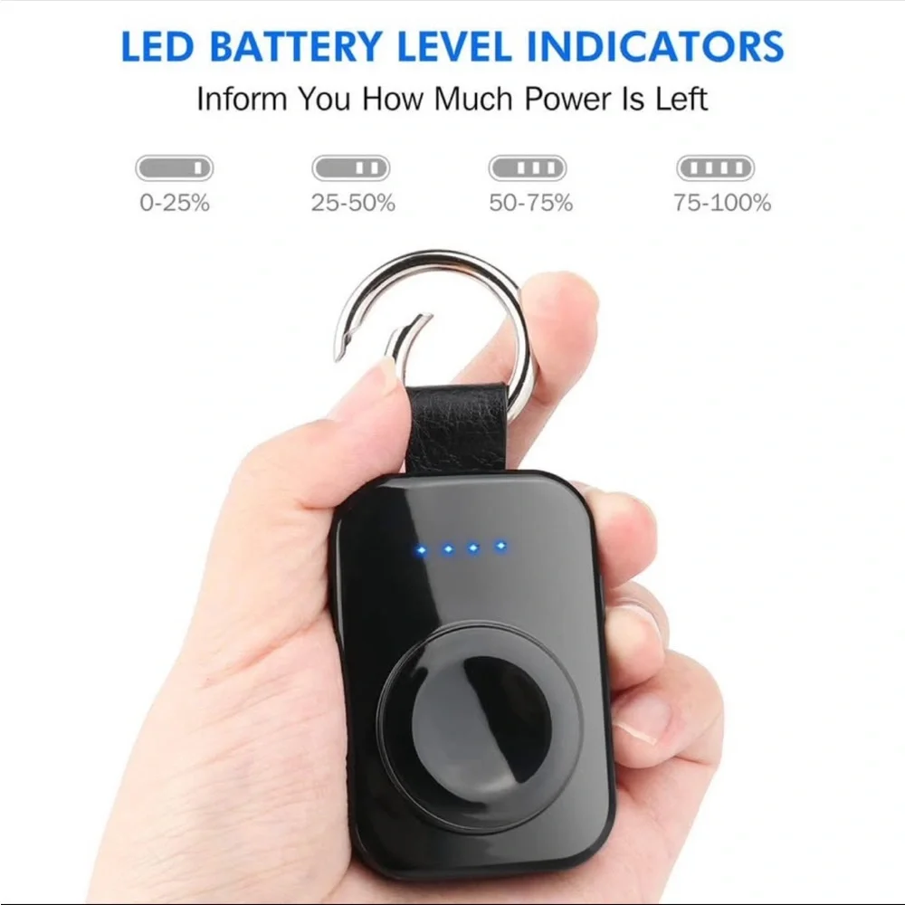 i.Valux Portable Wireless Charger Keychain for Apple Watch Series